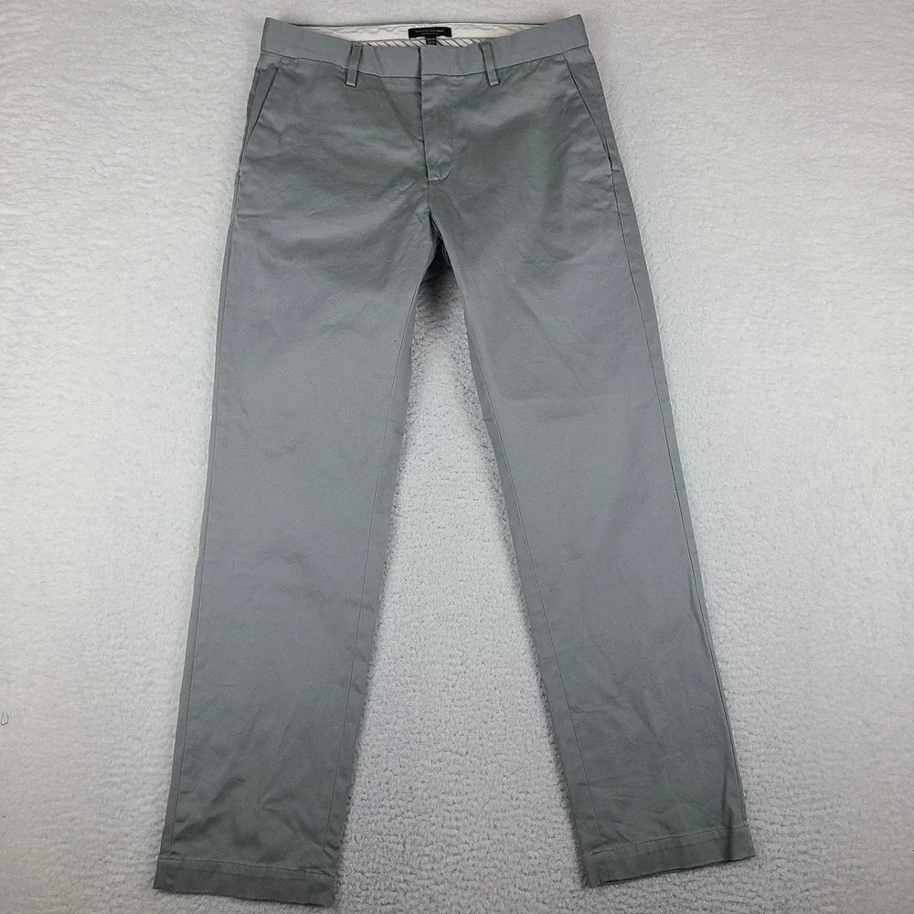 Banana Republic Pants Mens 32x32 Gray Straight Performance Emerson Chino *